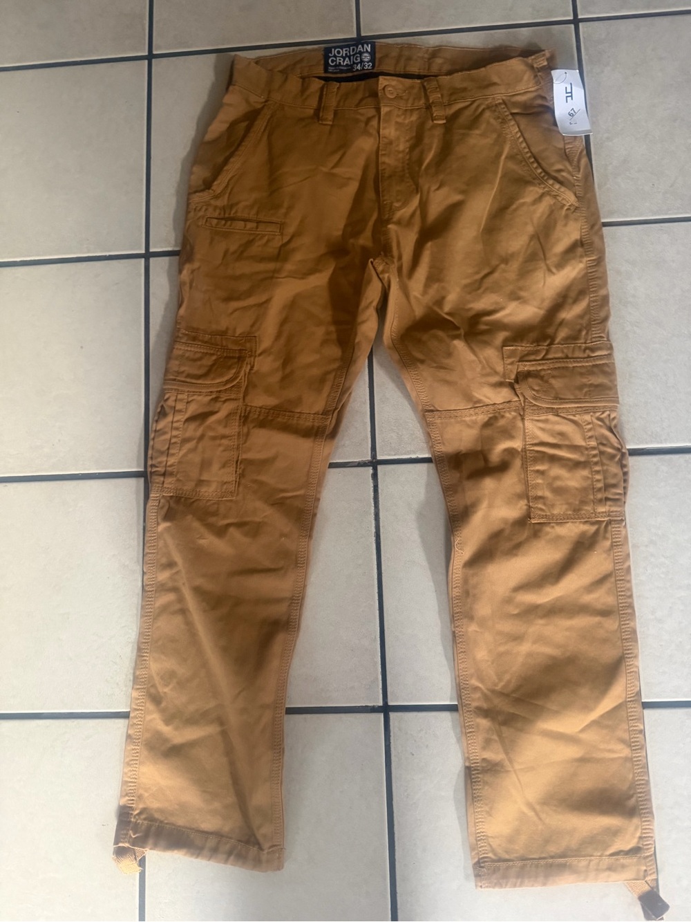 Jordan Craig Men's Cargo Pants - Tan Brown Workwear Style